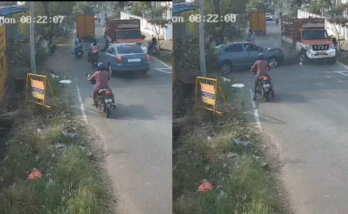 On Camera, Speeding Car Rams Man And Daughter On Scooter In Coimbatore