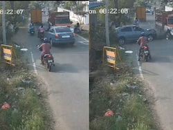 On Camera, Speeding Car Rams Man And Daughter On Scooter In Coimbatore