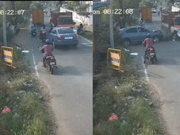 On Camera, Speeding Car Rams Man And Daughter On Scooter In Coimbatore