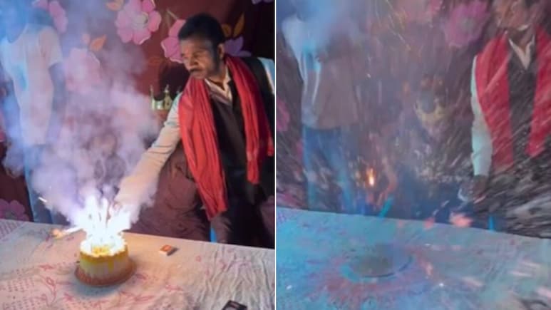 बर्थडे बना ब्लास्ट डे! केक का हुआ ऐसा हाल कि दंग रह गए लोग, 1 करोड़ से ज्यादा बार देखा गया Video