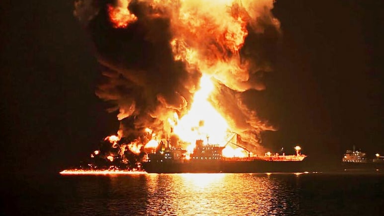 Caught On Camera; Iran Hits US-Owned Oil Tanker Off Iraq, Indian Crew Member Killed