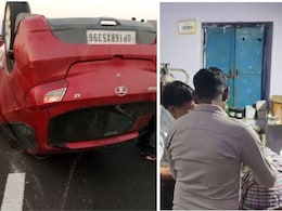 दिल्ली-मुंबई एक्सप्रेसवे पर कार को ट्रक ने मारी टक्कर, बालाजी दर्शन कर लौट रहे पांच श्रद्धालु घायल