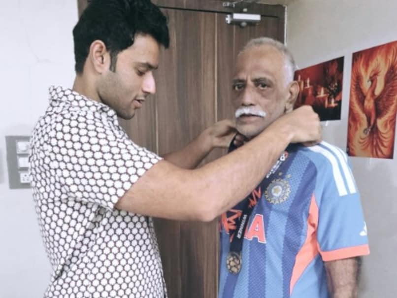 Shivam Dube's Emotional Post With Father After T20 World Cup Win Sends Social Media Into Frenzy