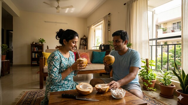 Coconut water is rich in electrolytes like potassium, sodium, and magnesium