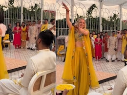 मारवाड़ी दूल्हे के लिए विदेशी दुल्हन बनी राजस्थानी, ठुमकों की बरसात से गूंज उठा वेडिंग वेन्यू, वीड&zwj;ियो वायरल