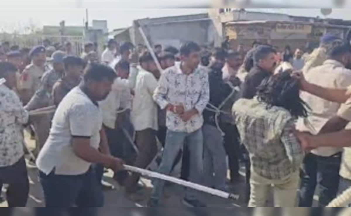 Gujarat Cops Thrash 18 Accused In Public During Crime Scene Reconstruction