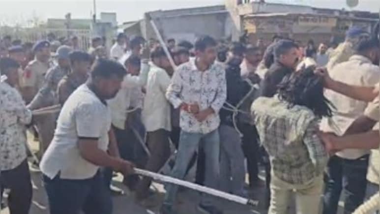 Gujarat Cops Thrash 18 Accused In Public During Crime Scene Reconstruction