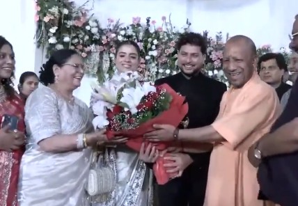 Watch: UP CM Yogi Adityanath Attends Kuldeep's Wedding Reception In Lucknow