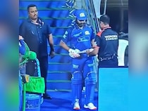 Rohit Sharmas Banter With Umpire After MI Stars Bat Almost Fails Test During IPL 2026 Game vs KKR. Watch