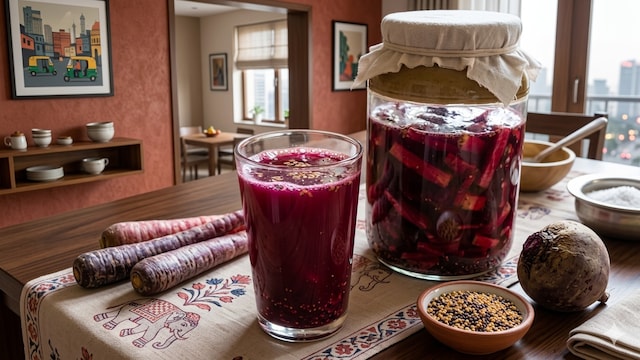 A simple kanji recipe has black carrots, mustard seeds and water (Image for representation purposes only)