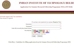 IIT Delhi Opens Application Window For Summer Research Fellowship 2026