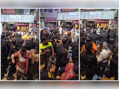 VIDEO: थप्पड़, घूंसे बरसाए... बांके बिहारी मंदिर में श्रद्धालुओं से सिक्‍योरिटी गार्ड्स ने की मारपीट!
