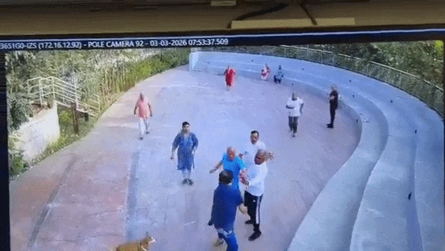बेंगलुरु की सोसायटी में कुत्ते को लेकर लड़ाई, कैमरे में कैद हुई गजब हाथापाई