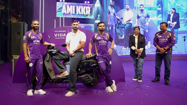 Hero Vida VX2 Plus KKR Edition Launched By Rinku Singh, Ajinkya Rahane Ahead Of IPL 2026