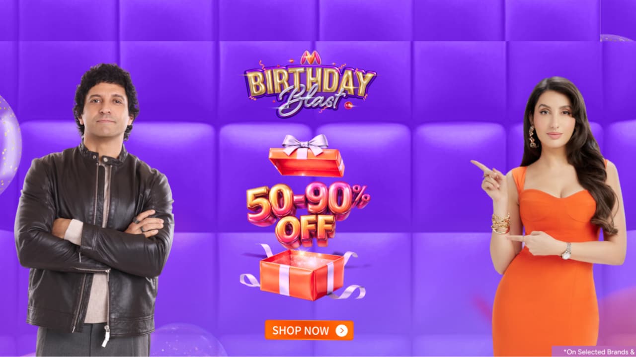 Myntra Birthday Bash returns and its gift deals on every order. Myntra Birthday Bash returns and its gift deals on every order.