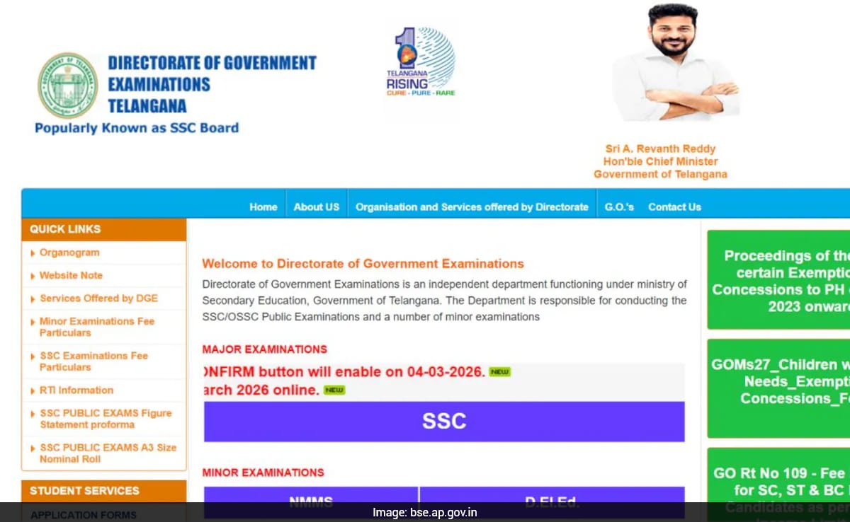 TS SSC Hall Ticket 2026 Live: Direct Link To Download Class 10 Admit Card Here