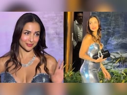 Malaika Arora Glitters In Off-Shoulder Silver Gown At Kritika Kamra-Gaurav Kapur Wedding Reception