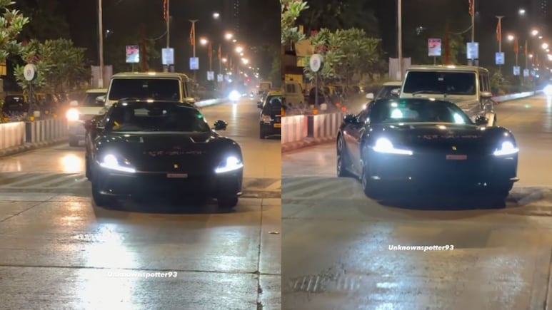 Watch: Hardik Pandya's Ferrari 12Cilindri Struggles Over Speed Breaker, Video Goes Viral