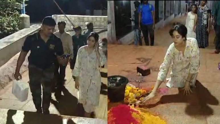जान्हवी कपूर मना रही हैं 29वां बर्थडे, नंगे पैर पहुंचीं तिरुमाला, वीडियो हो रहा वायरल