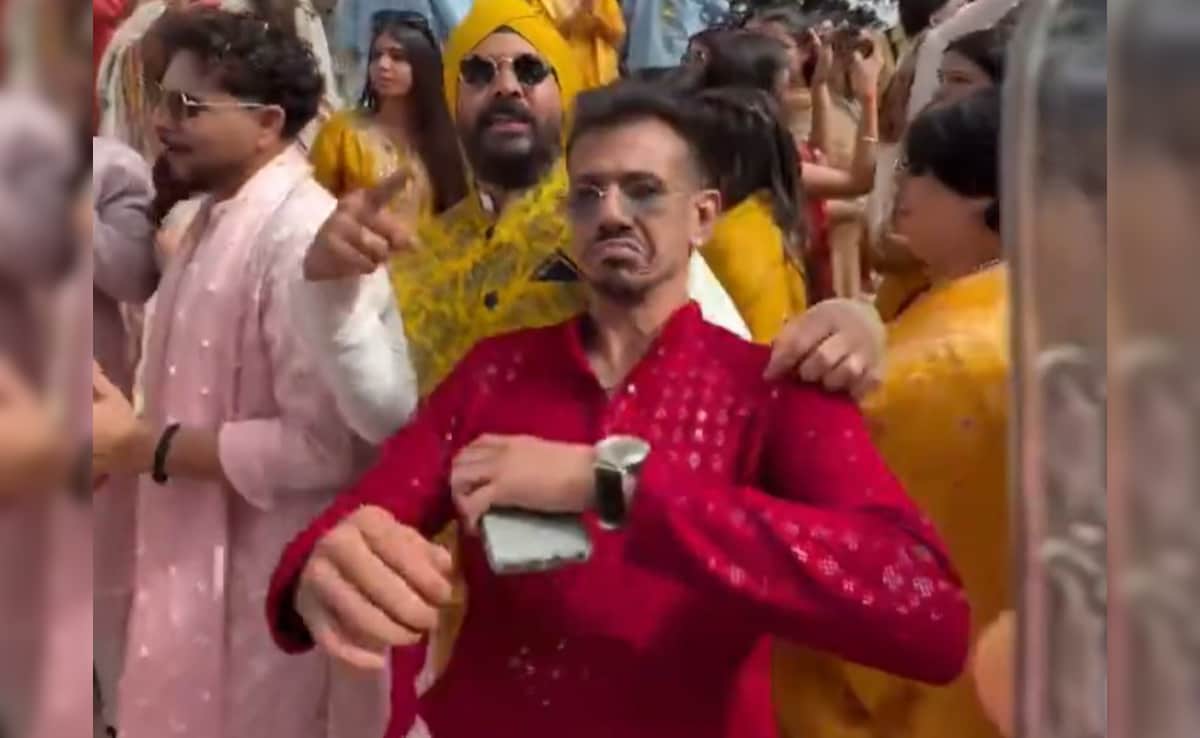 VIDEO: यार की शादी में युजवेंद्र चहल का बवाली डांस, रेड कुर्ता में कुलदीप के साथ बना दिया माहौल