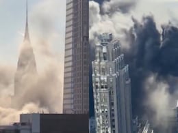 Video: Thick Smoke Blankets Manhattan Skyline As Firefighters Battle Blaze