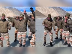ITBP के जवानों ने लद्दाख में 14,300 फीट की ऊंचाई पर ऐसे मनाई होली, स्थानीय लोग भी हुए शामिल, देखें वीडियो