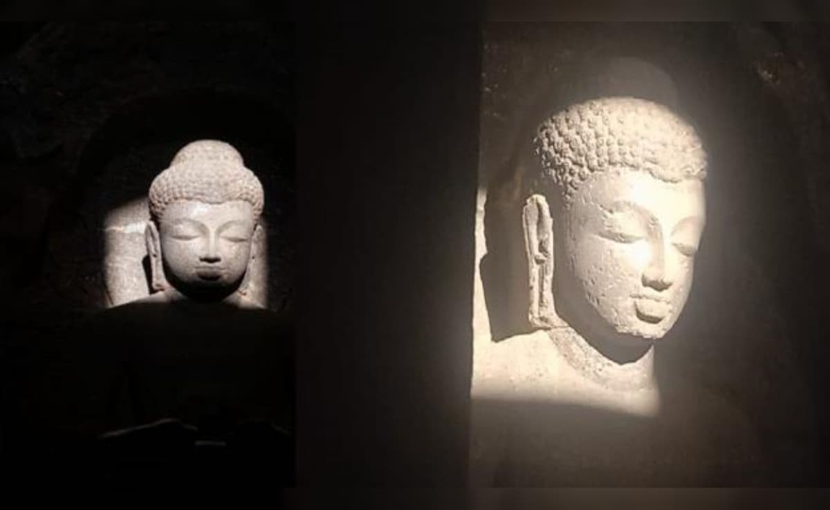 वेरुल की गुफाओं में अद्भुत किरणोत्सव, साल में सिर्फ दो दिन सूर्य की किरणों से जगमगाता है भगवान बुद्ध का चेहरा
