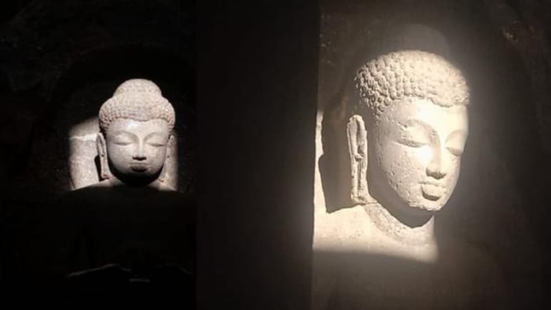 वेरुल की गुफाओं में अद्भुत किरणोत्सव, साल में सिर्फ दो दिन सूर्य की किरणों से जगमगाता है भगवान बुद्ध का चेहरा