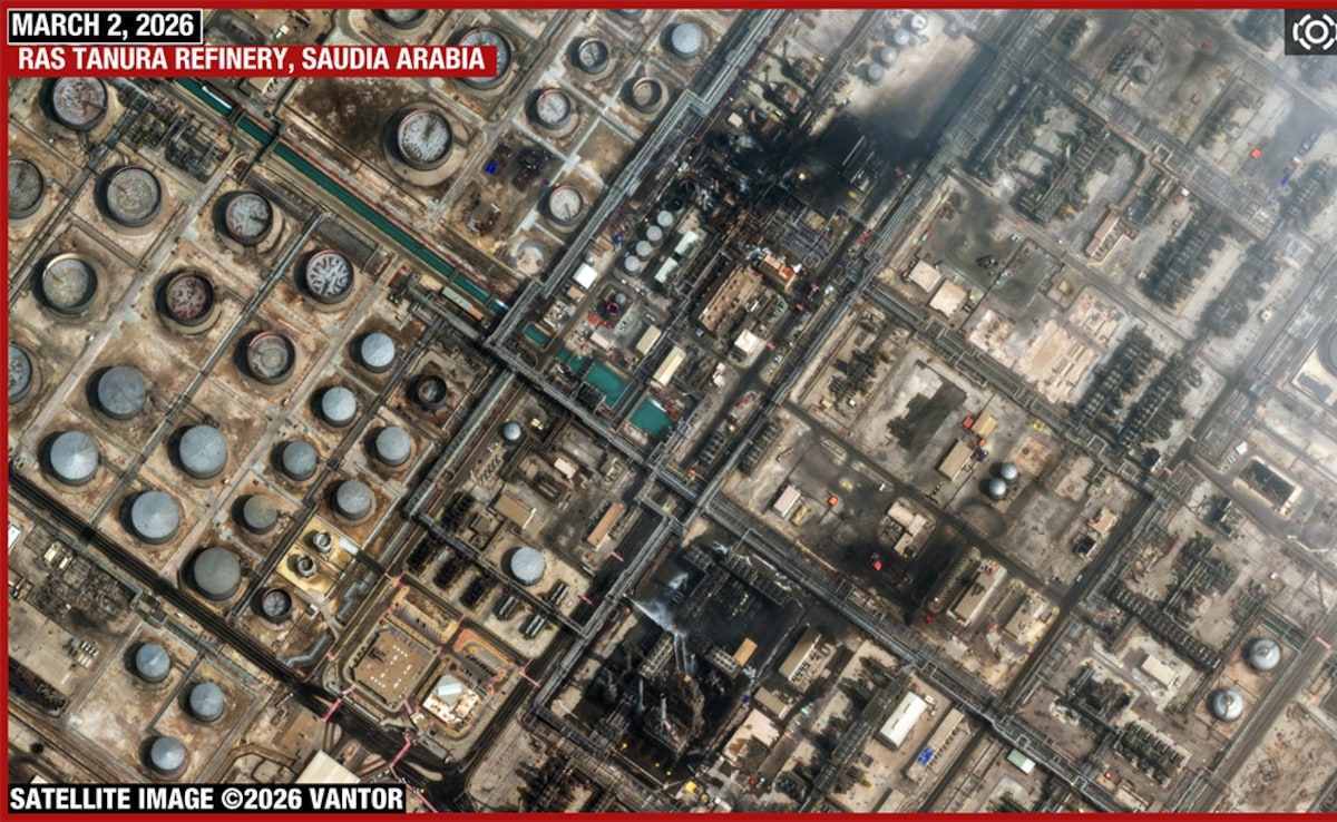 Satellite Pics Show Extent Of Damage By Iran Drones At Saudi Aramco Refinery