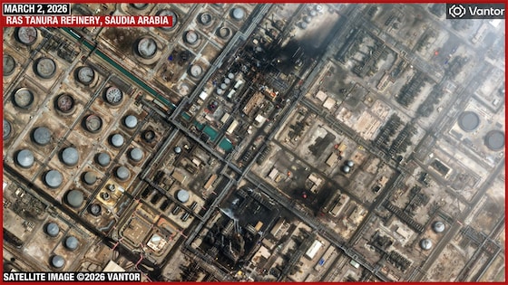Satellite Pics Show Extent Of Damage By Iran Drones At Saudi Aramco Refinery