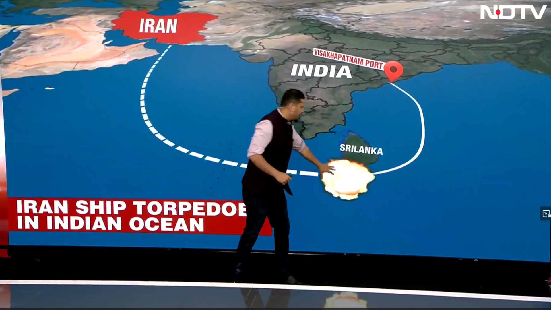 How Iran's IRIS Dena Was Torpedoed Near Sri Lanka