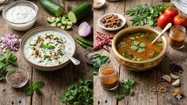 Raita and rasam can nourish the gut health ( image is for representation purposes only)