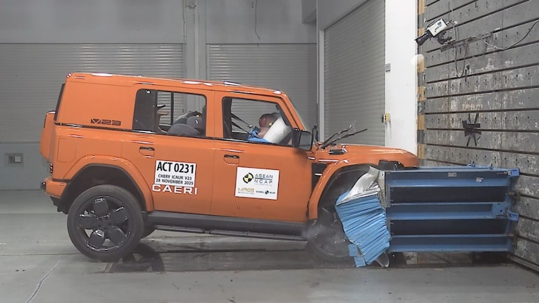 Chery iCaur V23 Electric SUV Bags 5-Star Crash Test Rating Ahead Of India Launch