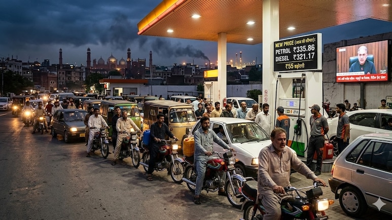 पाकिस्तान में हाहाकार! पेट्रोल-डीजल रेट में बंपर इजाफा, भारत से 3 गुना ज्यादा पहुंचा रेट