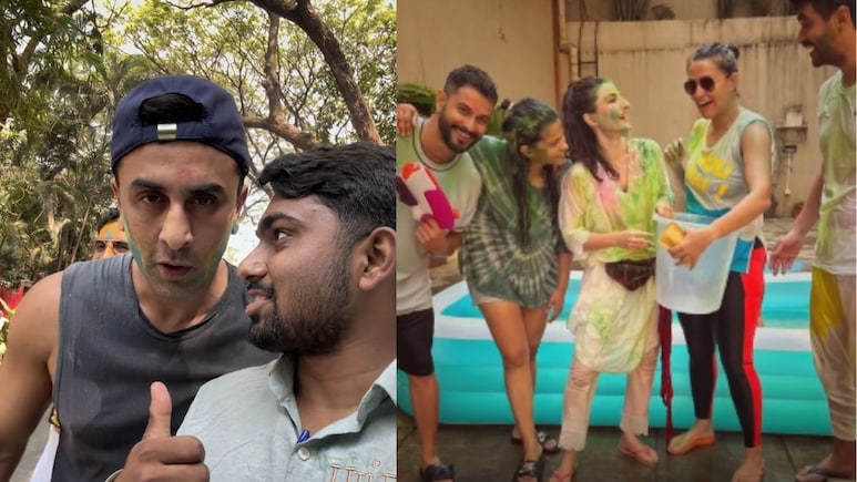 Holi 2026: Ranbir Kapoor, Neha Dhupia, Soha Ali Khan Celebrate Colours