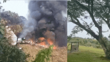 Plane Crash VIDEO: उड़ान भरते ही प्लेन ने गोता लगाया, धमाके के साथ बना आग का गोला, 66 कोलंबियाई सैनिक मरे