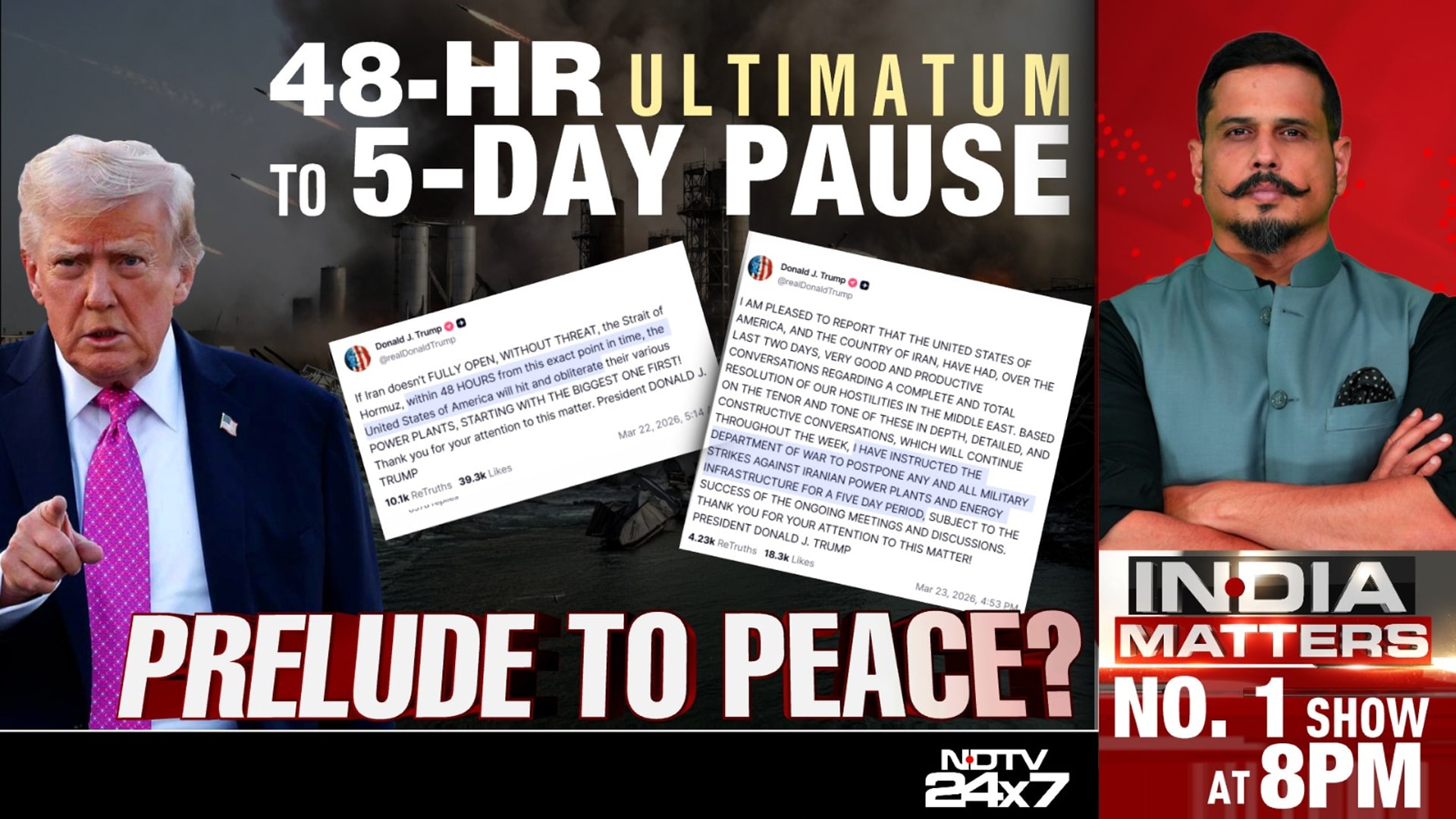 Trump's 48 Ultimatum To 5 Day Pause: Prelude To Peace?