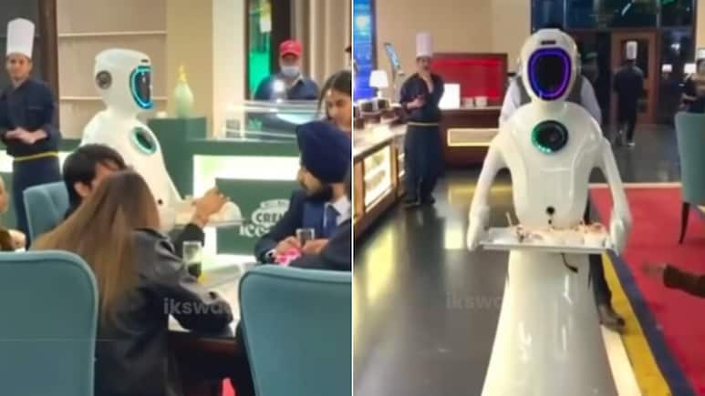 शादी में रोबोट मेहमानों को खिला रहा था आइसक्रीम, इवेंट में अजूबा देख लोग बोले- इससे ​​भी कोई चुरा लेगा