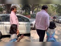 VIDEO : जब सानविका को लेने स्कूल पहुंचे मनोज तिवारी, ऐसा था बेटी का रिएक्शन