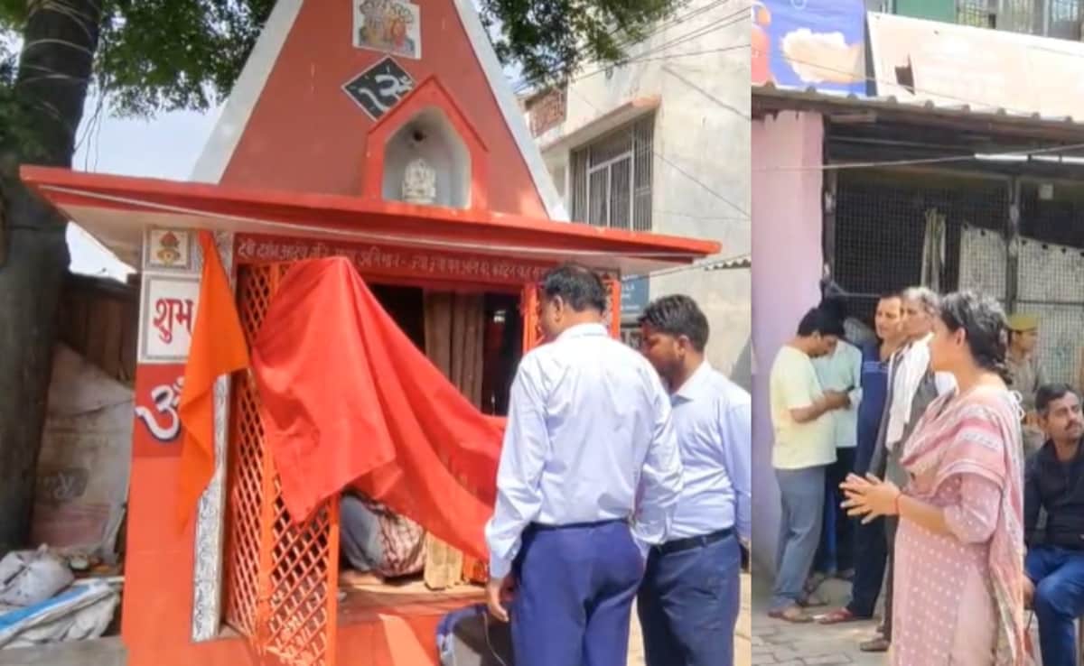 UP में 25 साल पुराने दुर्गा मंदिर पर चला बुलडोजर, तहसीलदार ने खुद हटाई मूर्तियां, SDM हाथ जोड़े खड़ी दिखीं