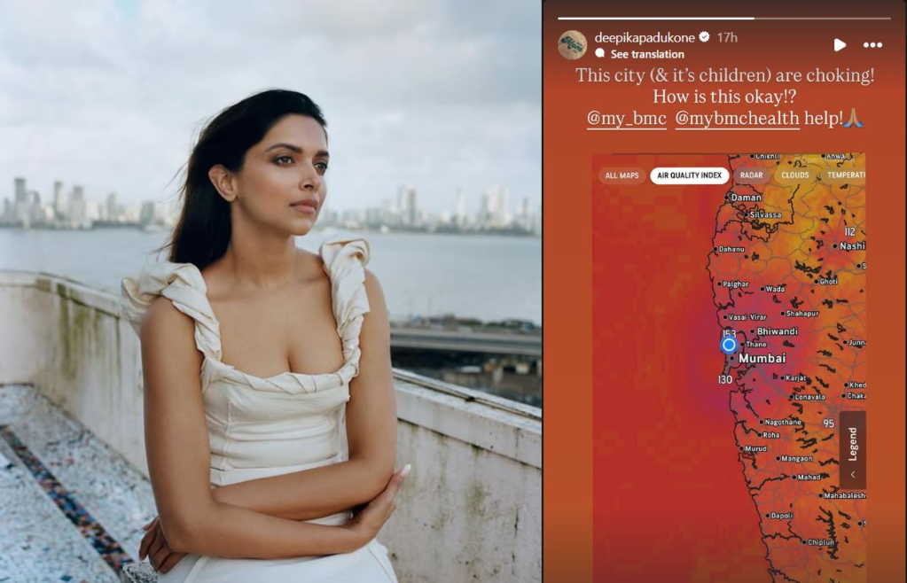 'Children Are Choking': Deepika Padukone Questions Authorities Over Mumbai's AQI, Seeks Action