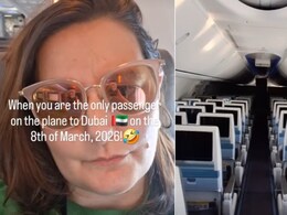 दुबई जाने वाली फ्लाइट में सिर्फ एक ही यात्री, महिला ने बताई ऐसी वजह कि सब हैरान रह गए - देखें Video