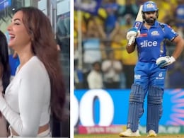 MI vs KKR: 'रोहित..रोहित..', पूर्व कप्तान के हर छक्के पर झूमी यह बॉलीवुड हीरोइन, क्रिकेट से है खास रिश्ता