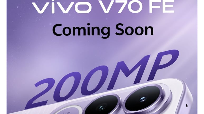 Vivo V70 FE India Launch, 200MP Main Camera Confirmed &mdash; Expected Specs, Price In India
