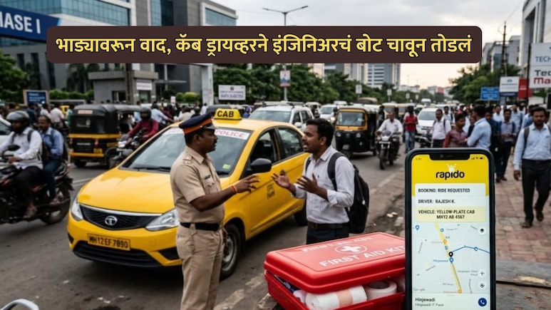 Pune News: संतापजनक! भाड्यावरून वाद, कॅब चालकाने आयटी इंजिनिअरचे बोट चावून तोडले