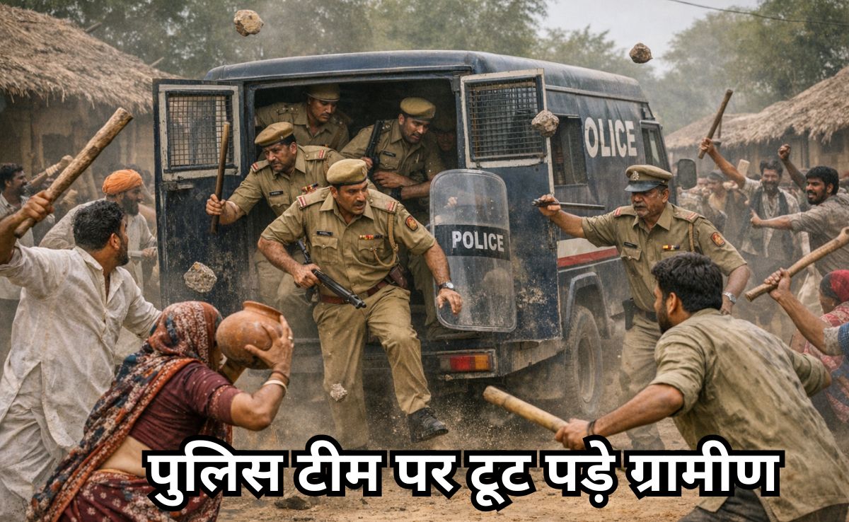 अवैध शराब जब्त करने गई पुलिस की टीम पर ईंट-पत्थरों से हमला, सब इंस्पेक्टर समेत दो पुलिसकर्मी घायल