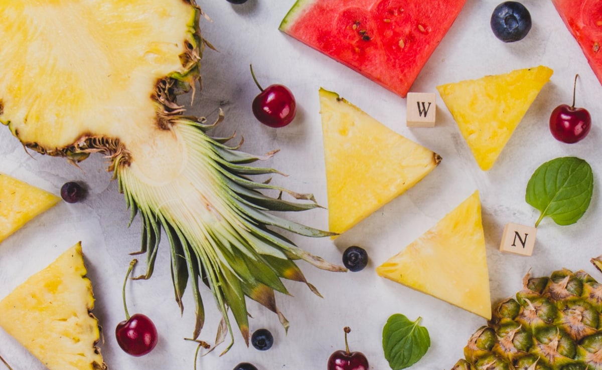 An assortment of summer fruits