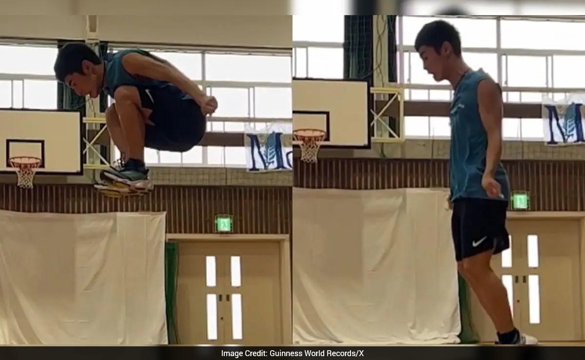 Japanese Man Sets World Record With 8 Rope Skips In A Single Attempt