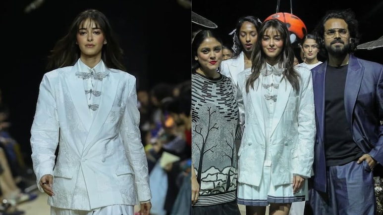 Ananya Panday Walks For Rahul Mishra's 'White Gold' Cotton Collection At Lakme Fashion Week