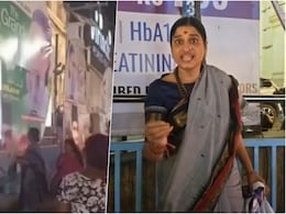 VIDEO: हैदराबाद में सियासी बवाल, भाजपा की फायरब्रांड नेता माधवी लता AIMIM की इफ्तार पार्टी के पोस्&zwj;टर हटाते दिखीं